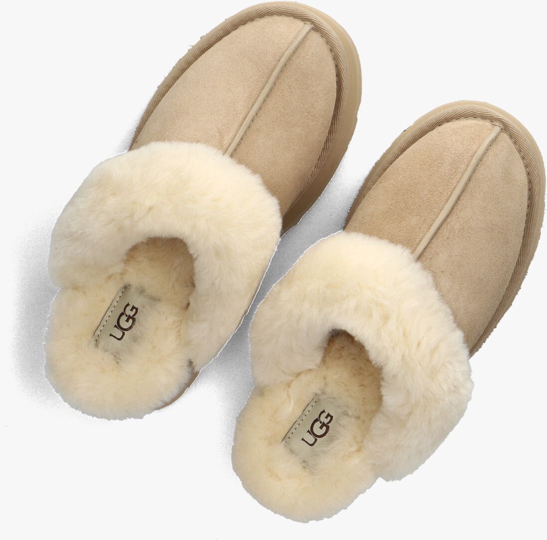 beige ugg pantoffels w disquette