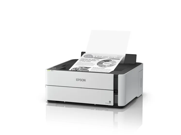 Epson EcoTank ET-M1180 - Printer - S/H - Duplex - blækprinter - kan genopfyldes - A4/Legal - 1200 x 2400 dpi - op til 20 spm - kapacitet: 250 ark - USB 2.0, LAN, Wi-Fi