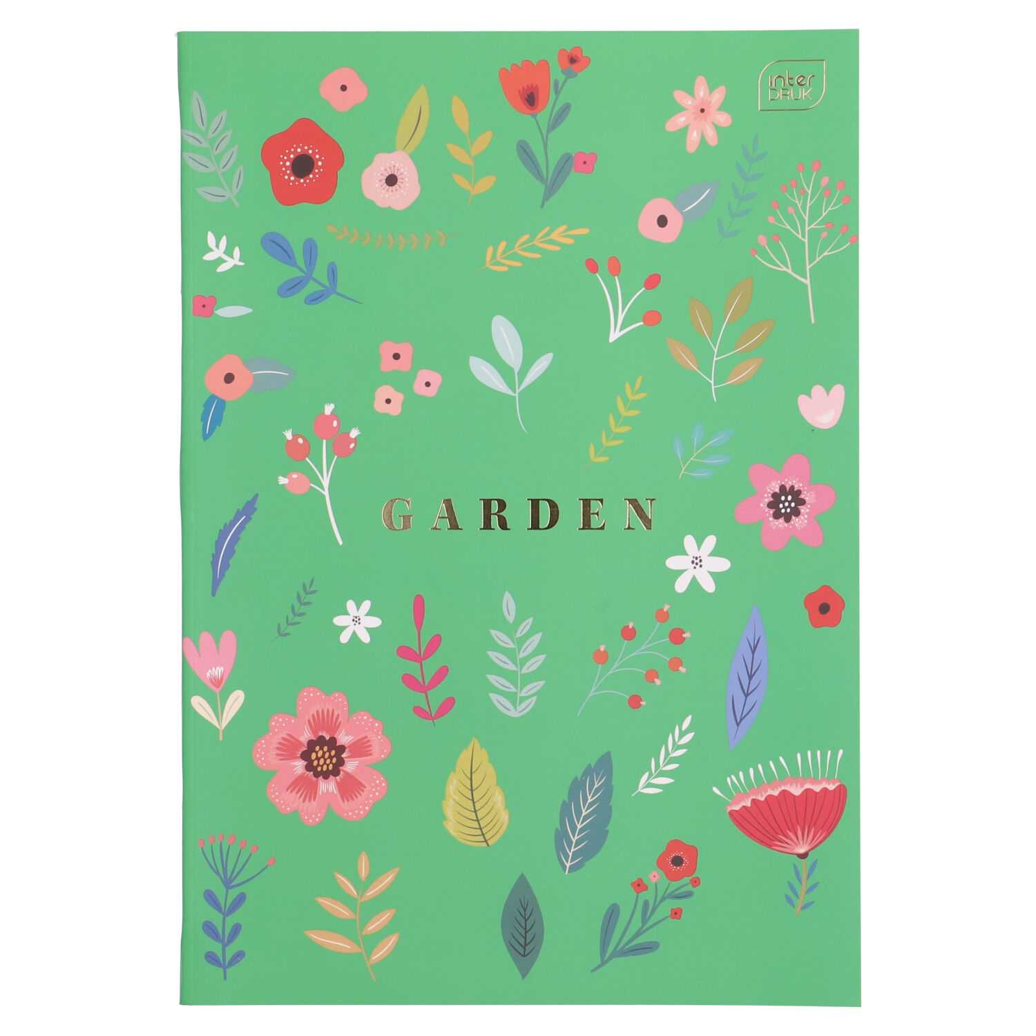 Notizbuch A4 60 Blatt kariert Garden