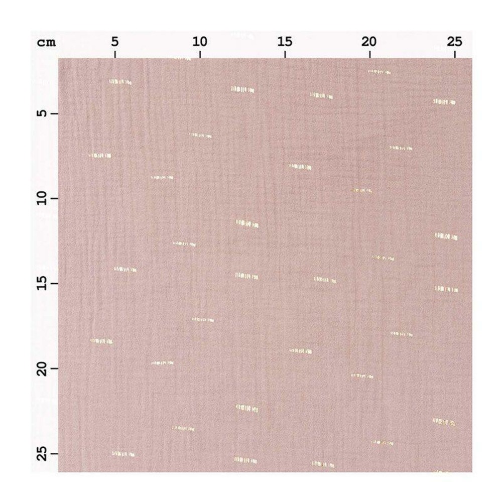 Mousseline froissée vieux rose 130 x 50 cm