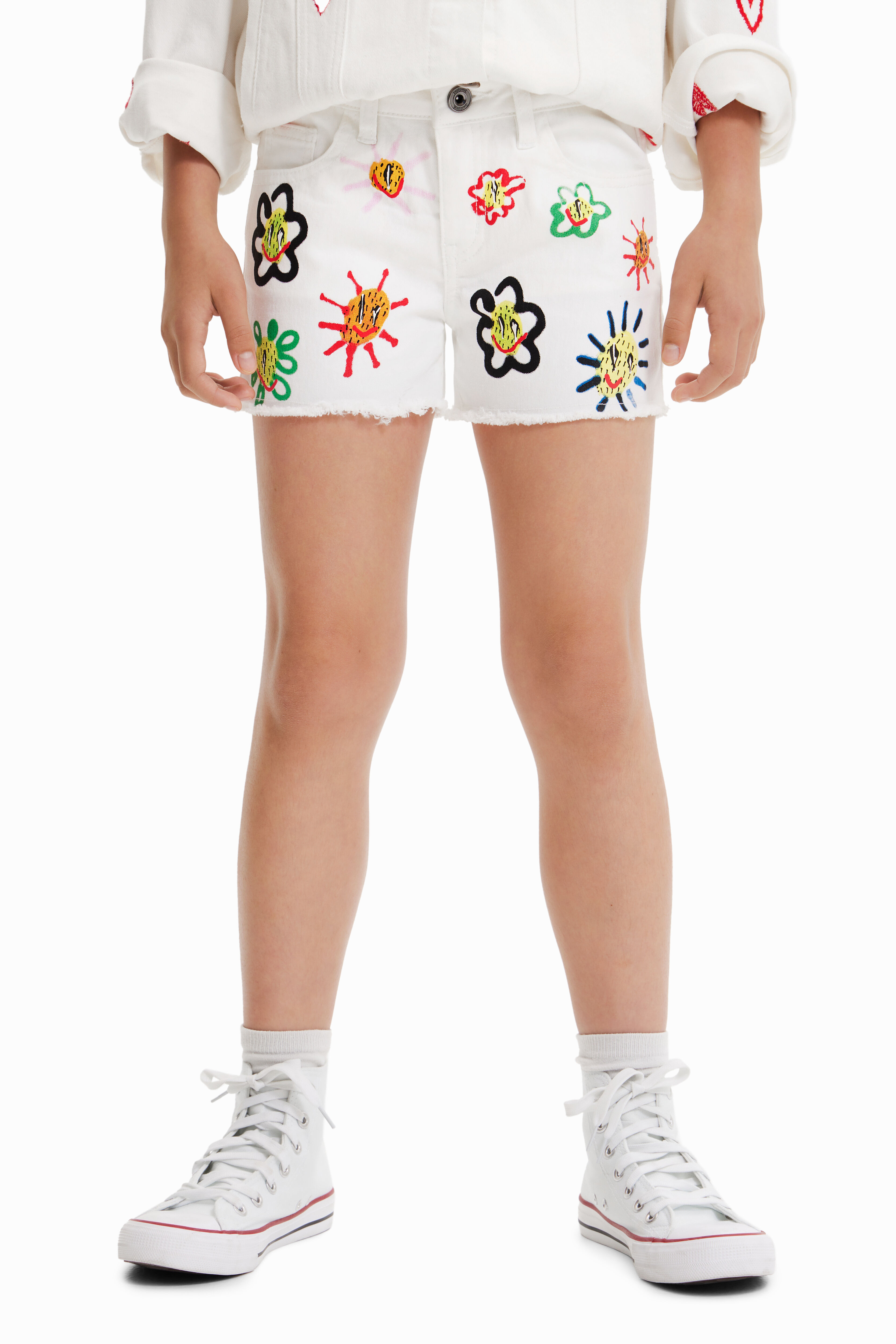Short en jean soleils