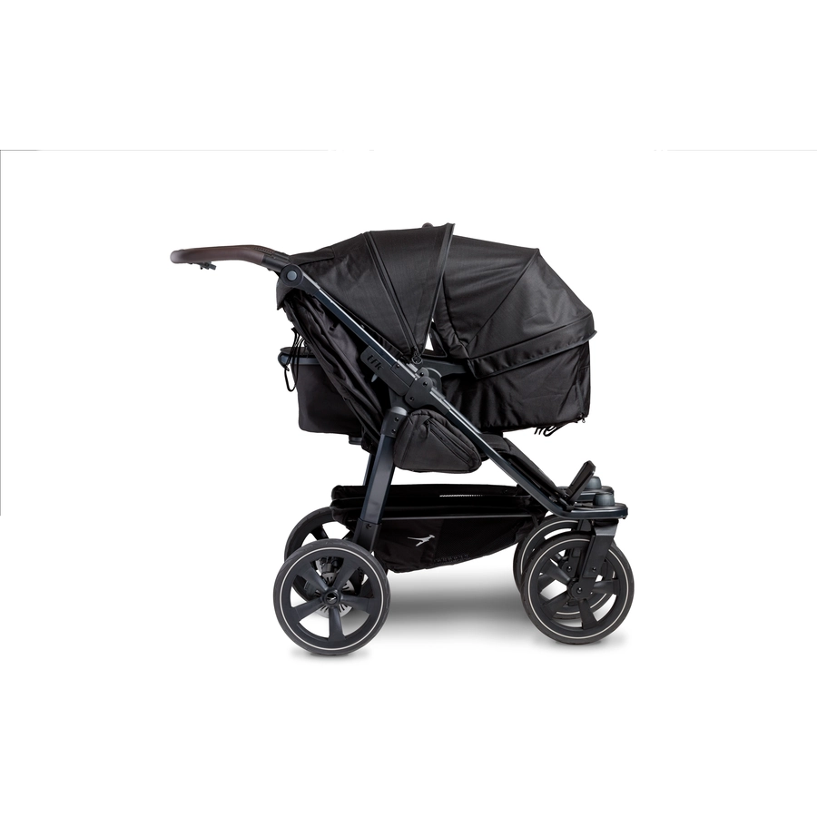 tfk Geschwisterwagen Duo 2 mit Luftkammer-Set Schwarz
