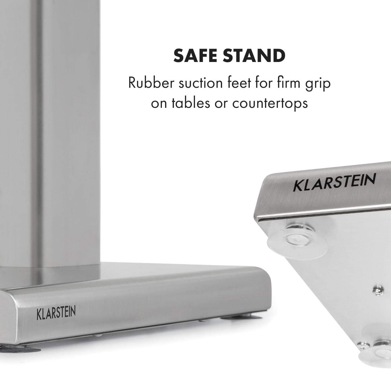 Klarstein Kraftpaket II Pro Doppel Drink Mixer, 160 Watt, 2 x 1 L, 2 Stufen, 20000 U/min, 2 Mixbecher aus Edelstahl, Milk- & Proteinshake, Doppel-Getränkemixer, Cocktail, Bar Mixer, Gastro, silber