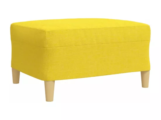 Ensemble de canapés 3 pièces repose-pied et coussins décoratifs