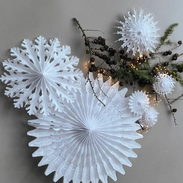 House Doctor - Fold Weihnachtsstern, D15 cm, weiss