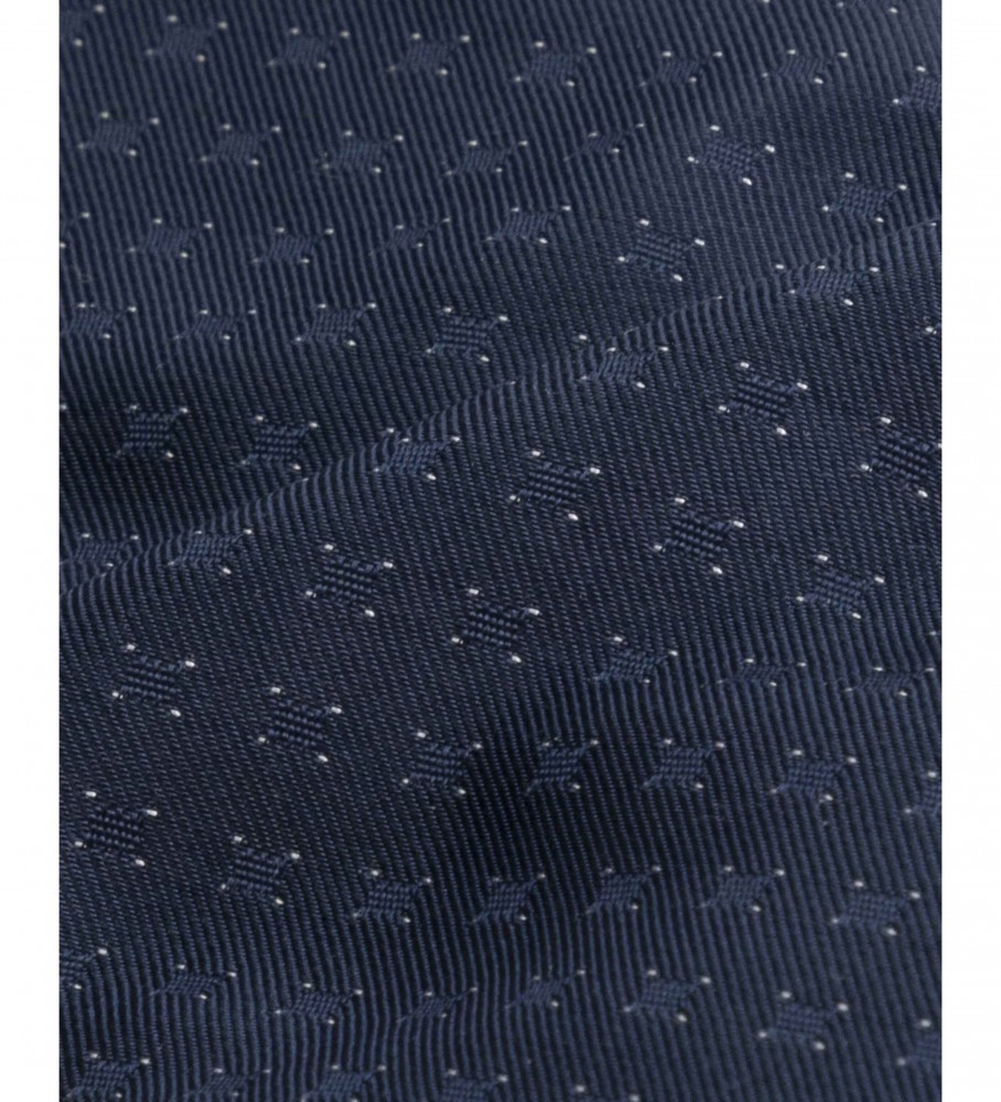 Gravata xadrez azul marinho Calvin Klein