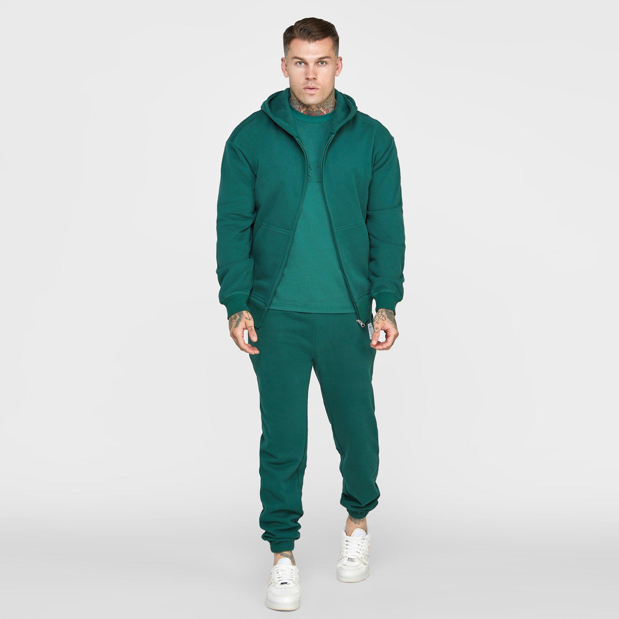 SikSilk Zip Through Hoodie Mens
