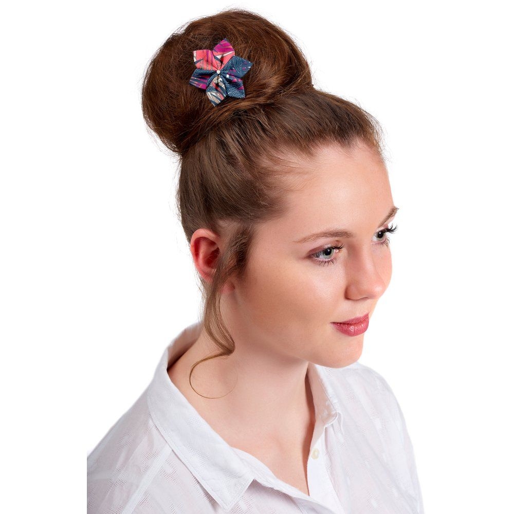 Barrette Fleur Étoile 4 Tropical Fire
