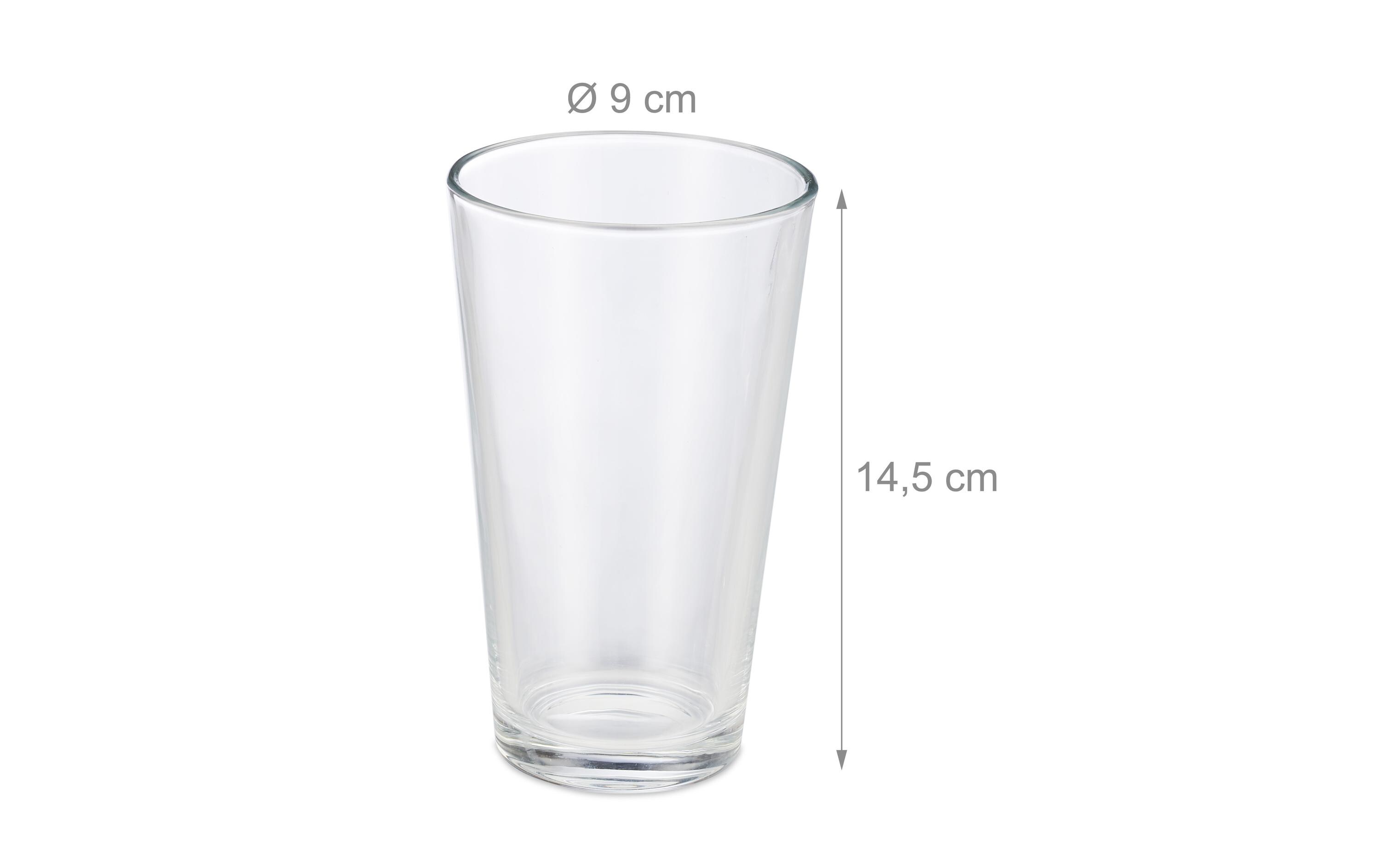 Trinkglas 500 ml, 18 StückSchlichte Saftgläser im Set