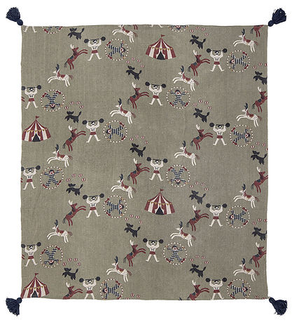 Bloomingville Mini Decke - 160x130 cm - Loome - Grün
