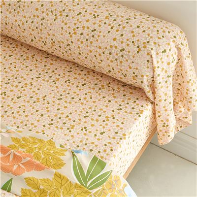 Linge de lit motif bouquet de fleurs - BECQUET CRÉATION