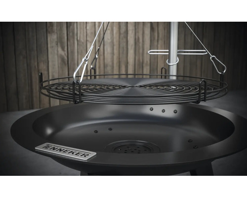 Tenneker® Houtskoolgrill Draaigrill TC Swing II Ø 50 cm met asbak Zwart