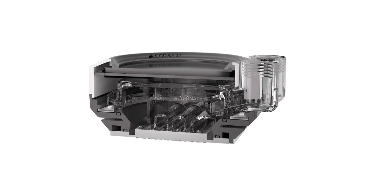CorsairiCUE XC7 RGB ELITE LCD WHITE cpu-koeler  (Wit/wit)