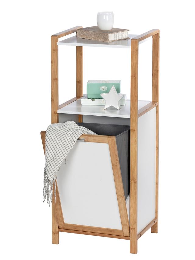 Regal Finja mit Wäschebox, Bambus