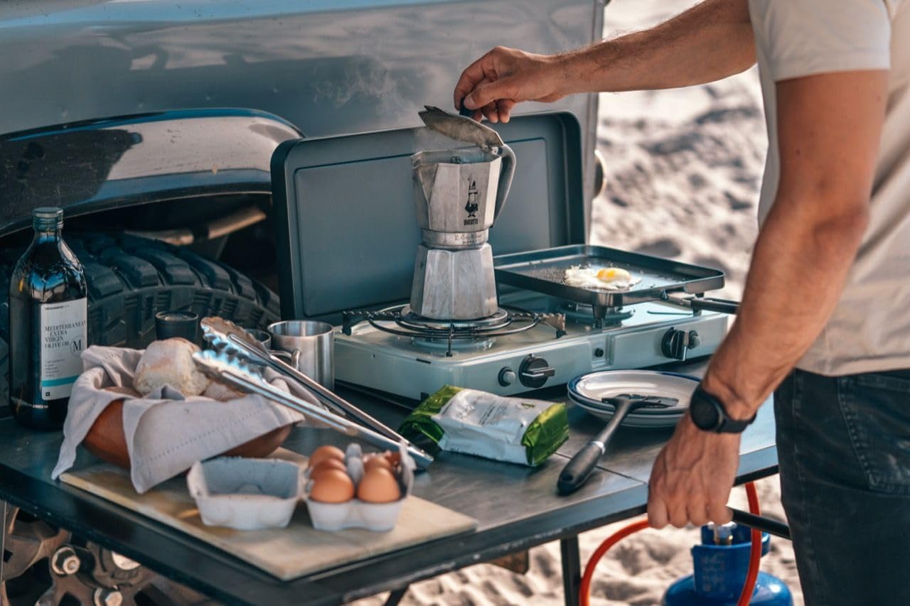 CADAC - 2-Cook 3 Pro Stove - Tischgrill - 50mBar - Campinggrill - Für draußen grillen - Stahl - Aluminium - Kunststoff - Gas Barbecue