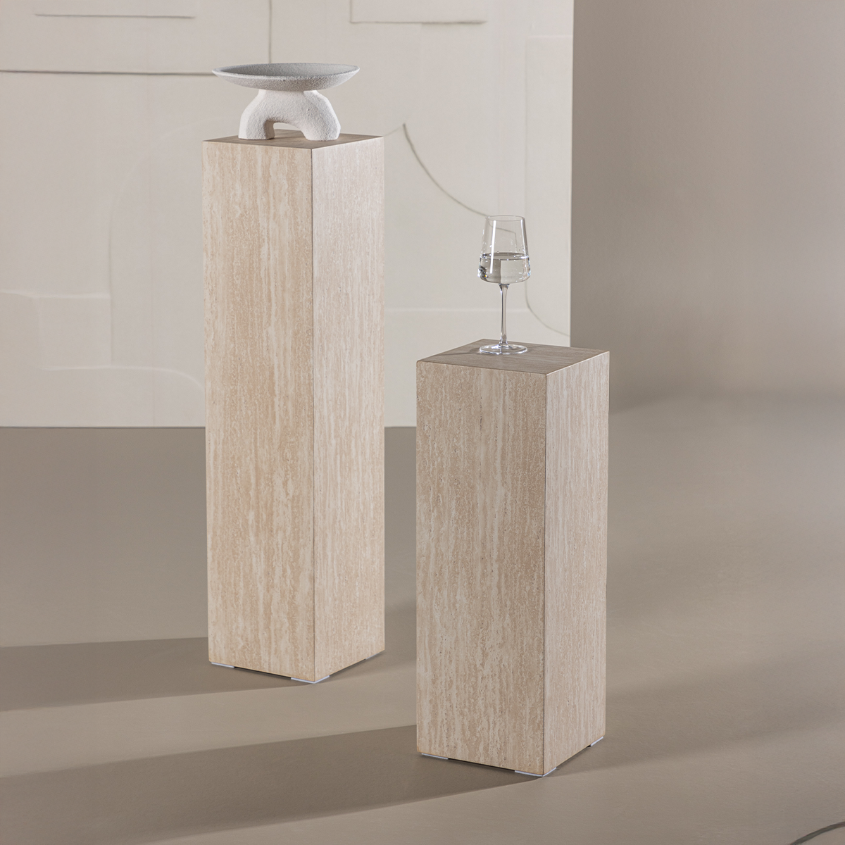 Decoratieve zuil Rana Beige - 95 x 23 cm