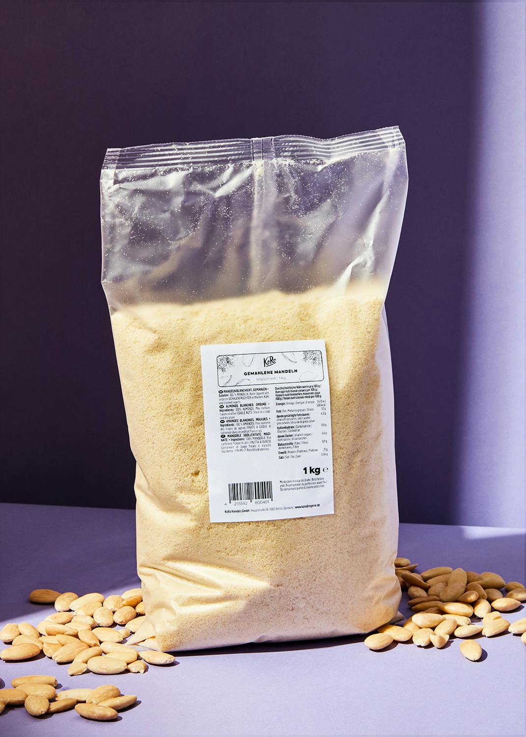 Gemahlene blanchierte Mandeln 1 kg
