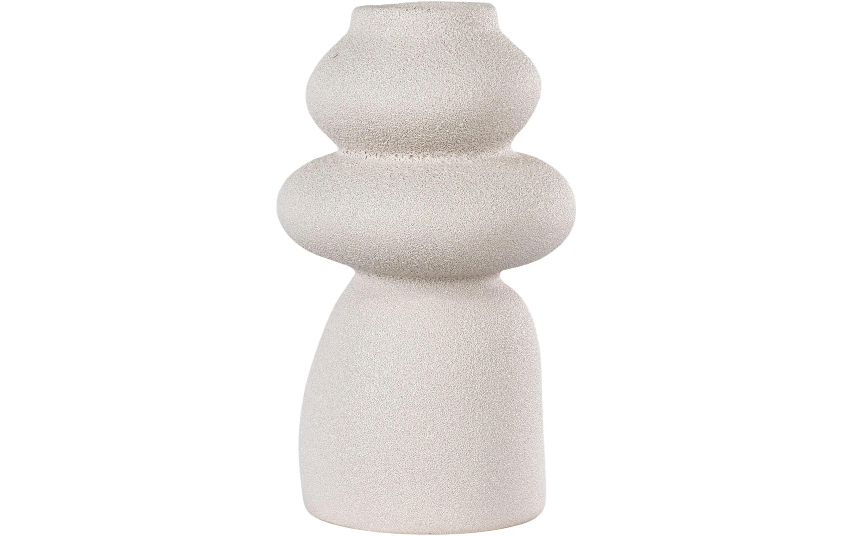 Vase rund 26.5 cm, BeigeBlumenvase
