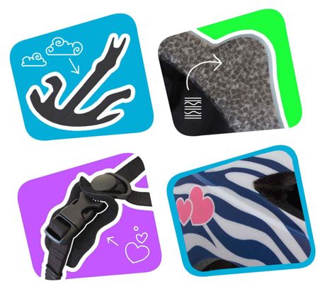 Casque de Vélo pour enfants de 6 à 12 ans | Rayures Cool| Certifié EN1078