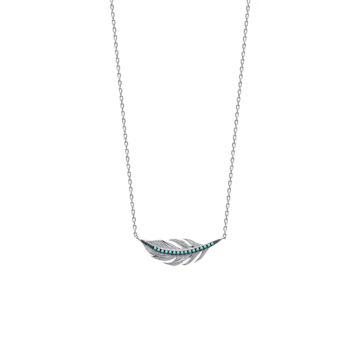 Collier chaîne PLUME - Lorenzo R