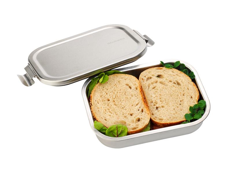 Brabantia Lunchbox Make & Take 1.1 l, Silber Znünibox
