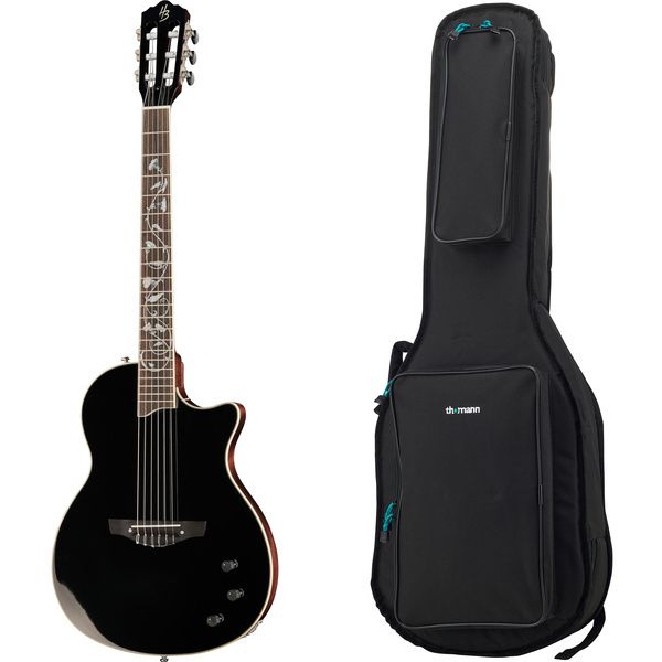 Harley Benton Nashville Nylon Plus BK w/Bag