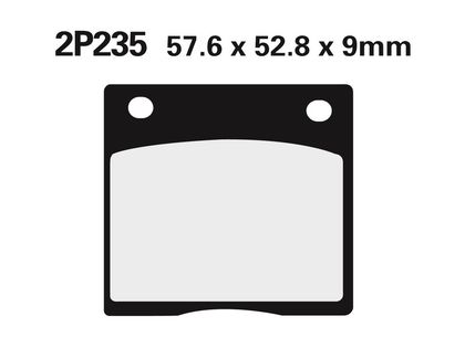 Plaquettes de freins Nissin route semi-métallique - 2P-235NS