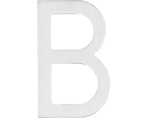 Huisnummerletter Intersteel B 100 mm geborsteld roestvrij staal
