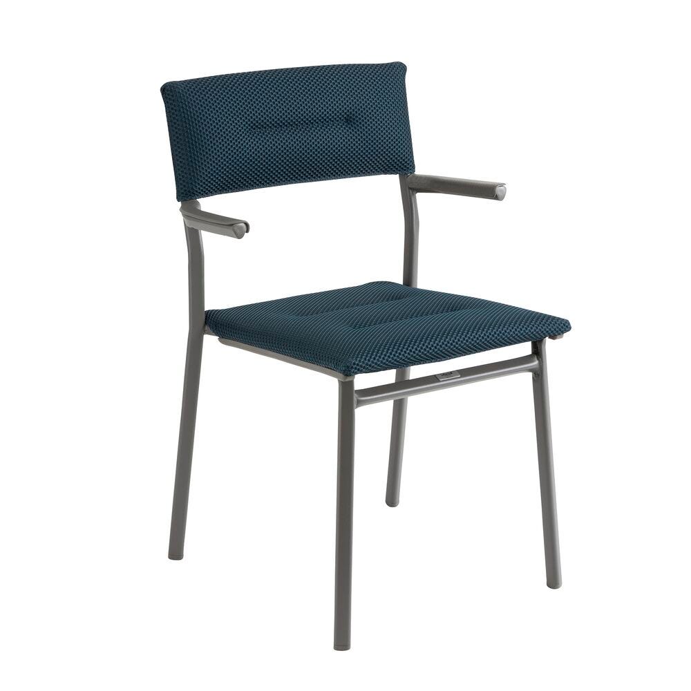 Gepolsterter Gartenstuhl Oron BeComfort® Blau Bleu Encre