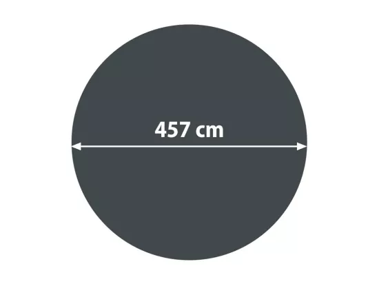Couverture de piscine 400 µm, rond 4,57m