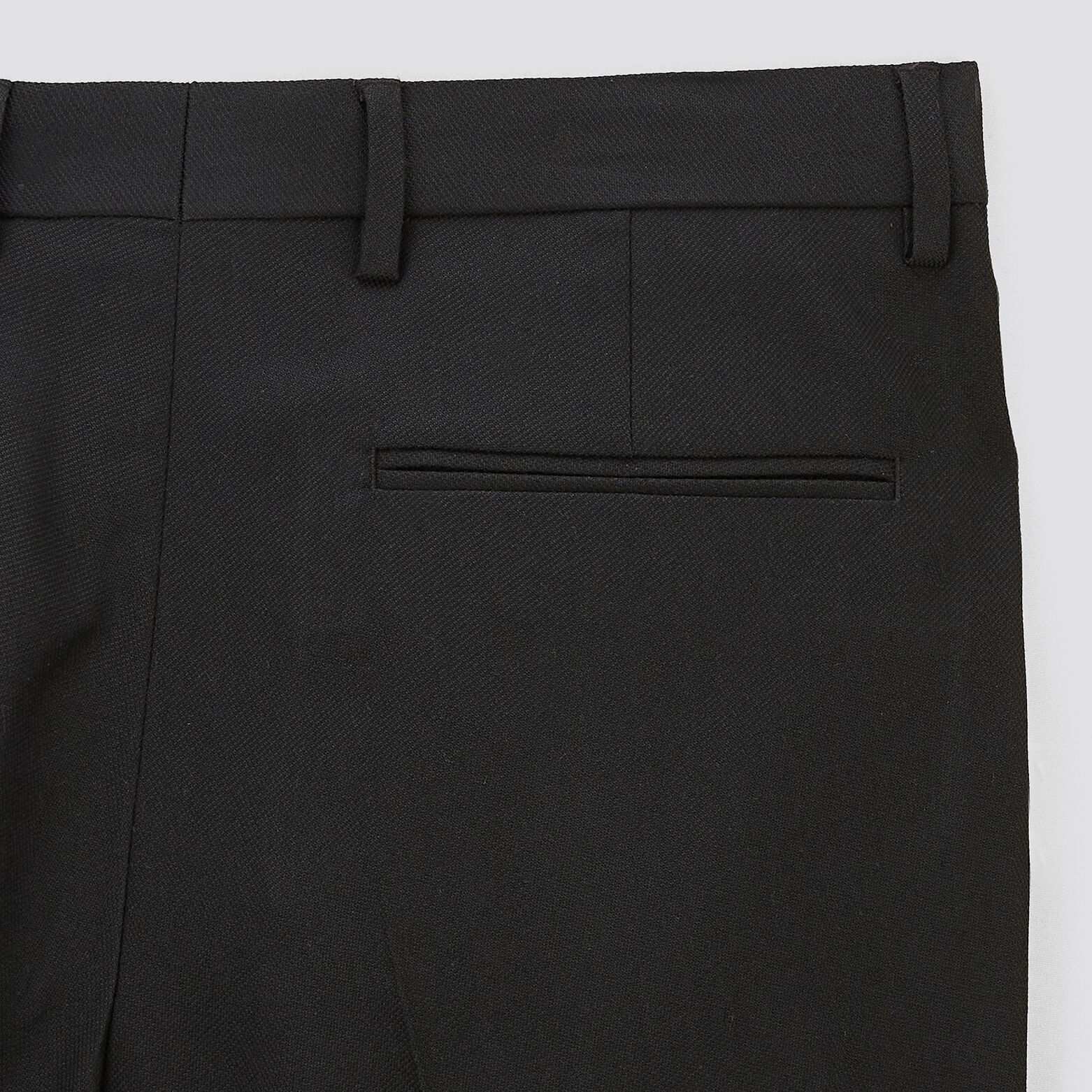 Pantalon de costume uni slim Noir