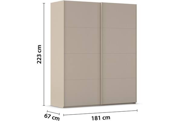 Kledingkast Finca Mat Glas