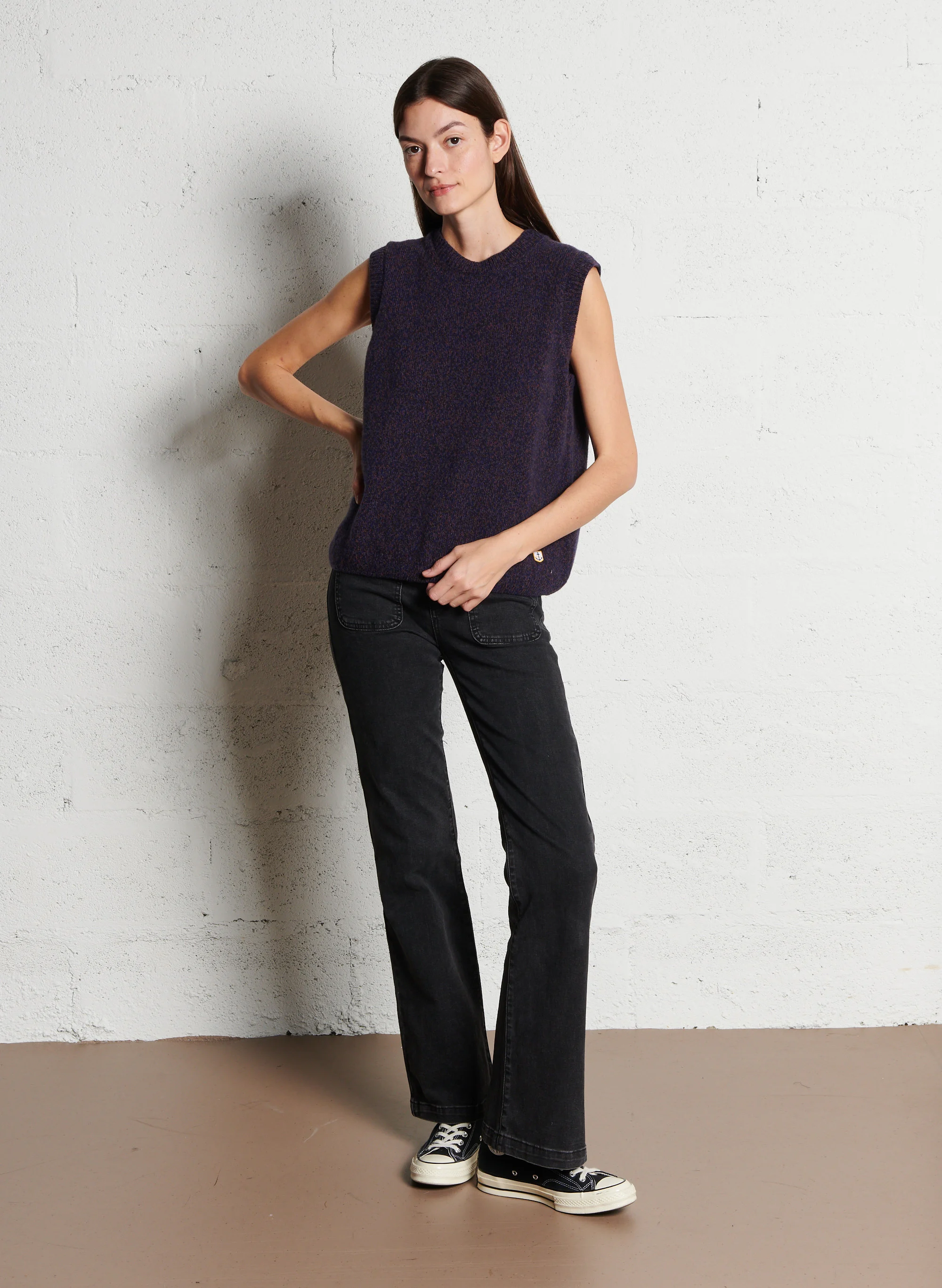 SONNY - Jean boot-cut en coton mélangé | Gris