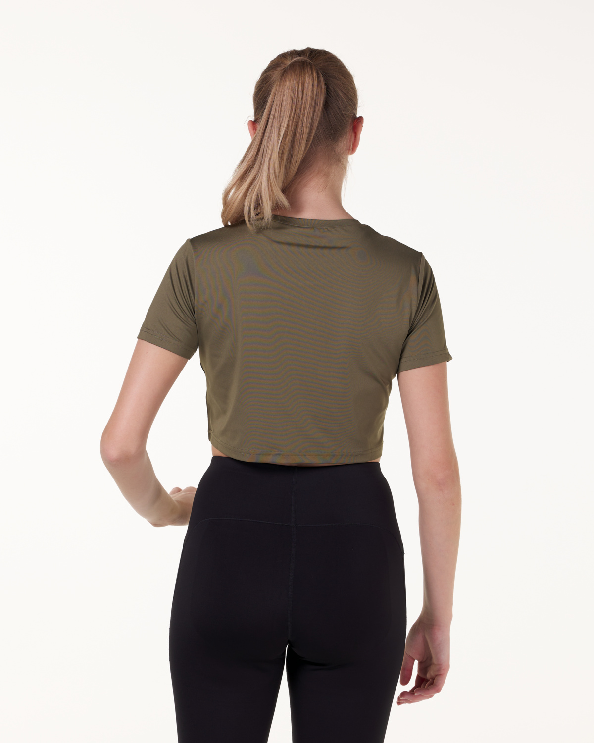 LEVITY Essential Crop T-shirt Green Burnt