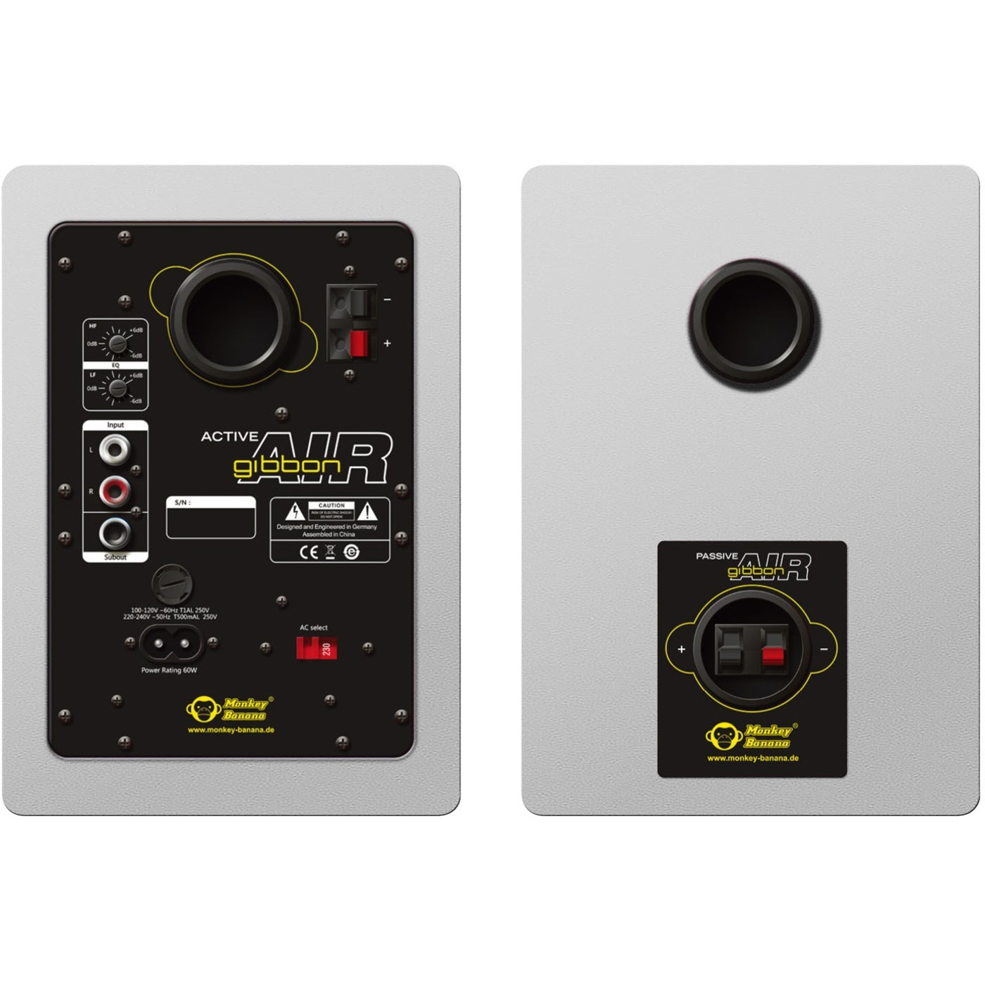 Monkey Banana Gibbon Air Bluetooth monitor wit (set van 2)