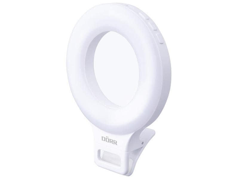 Dörr Smartphone LED Selfie Ringlicht SLR-9 Hochwertig verarbeitetes LED Selfie Ringlicht für einen perfekten Auftritt auf Social Media