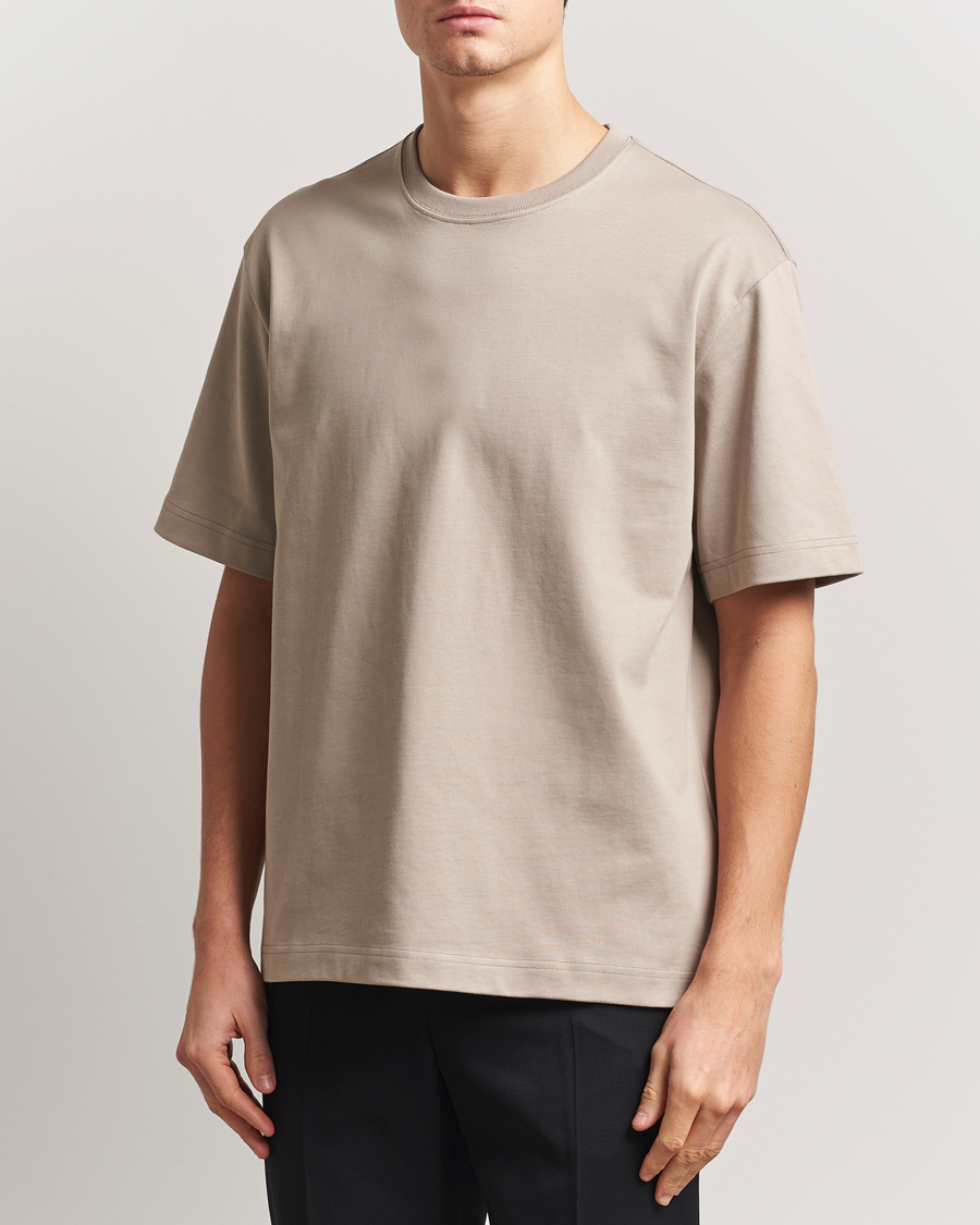 Filippa K Heavy Cotton Crew Neck T-Shirt Moss Grey