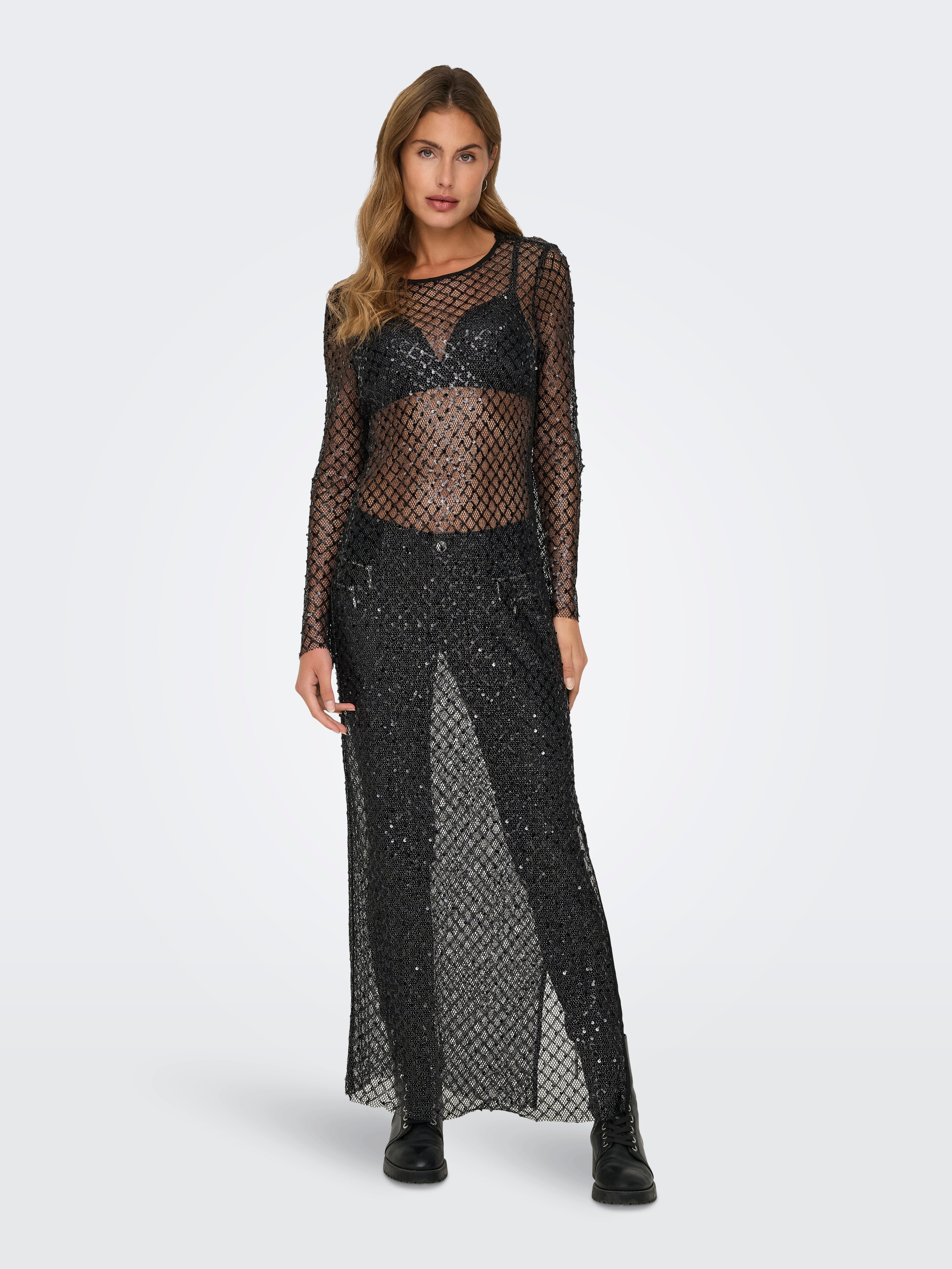 ONLDONNA Langes Kleid Black