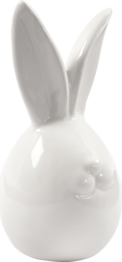 Hare - H 11,4 CM - Ø 5,5 CM - Hvid - 12 Stk