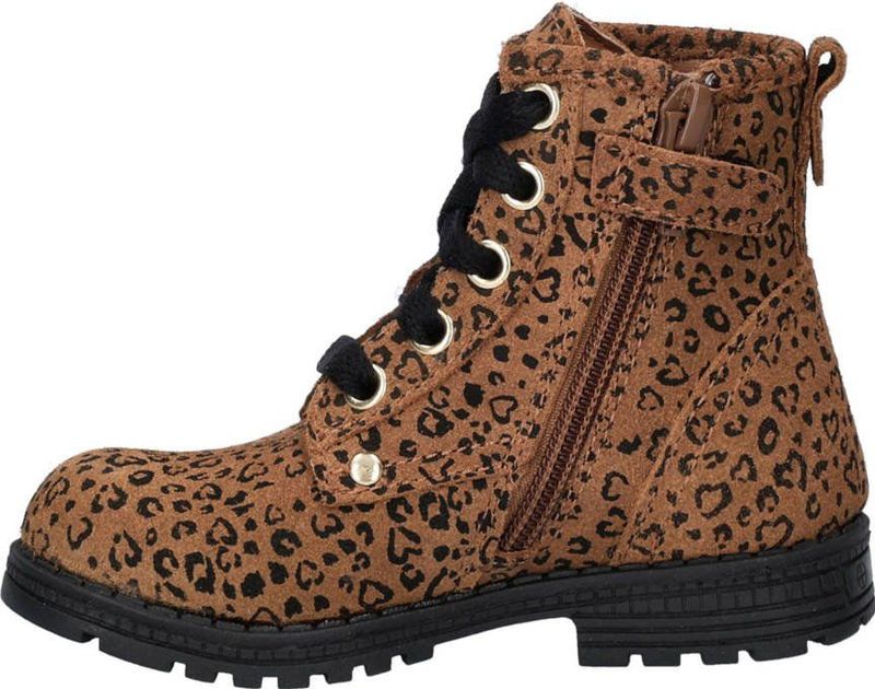 Nelson - Kids - Veterboots - Panter - Suède - Imitatieleer