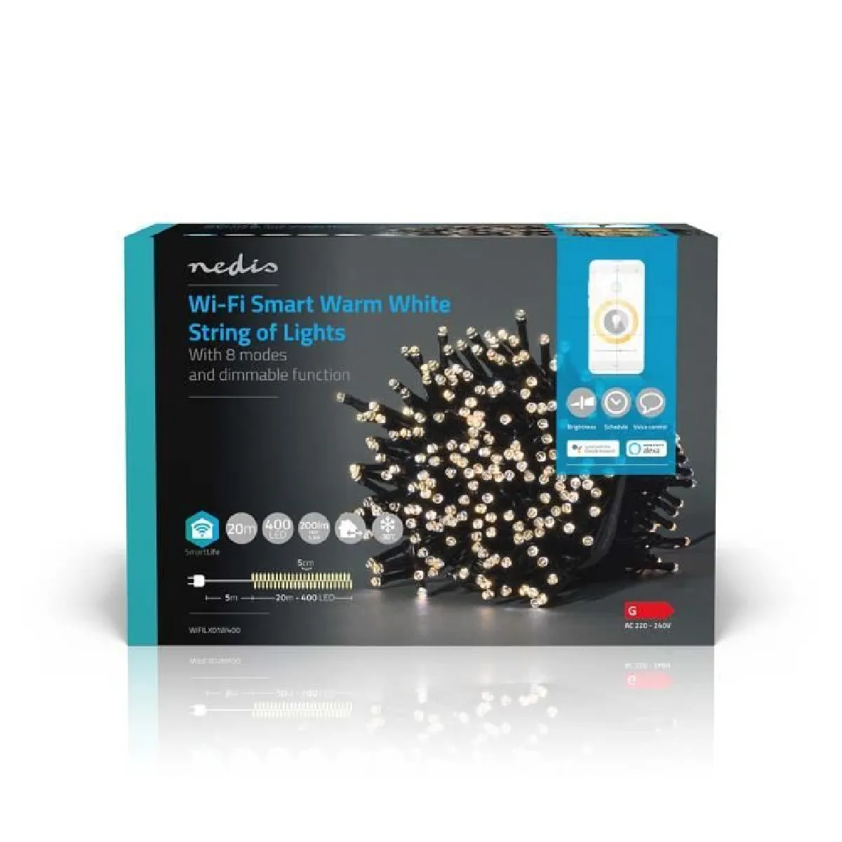 Nedis Guirlande Décorative LED SmartLife 20m