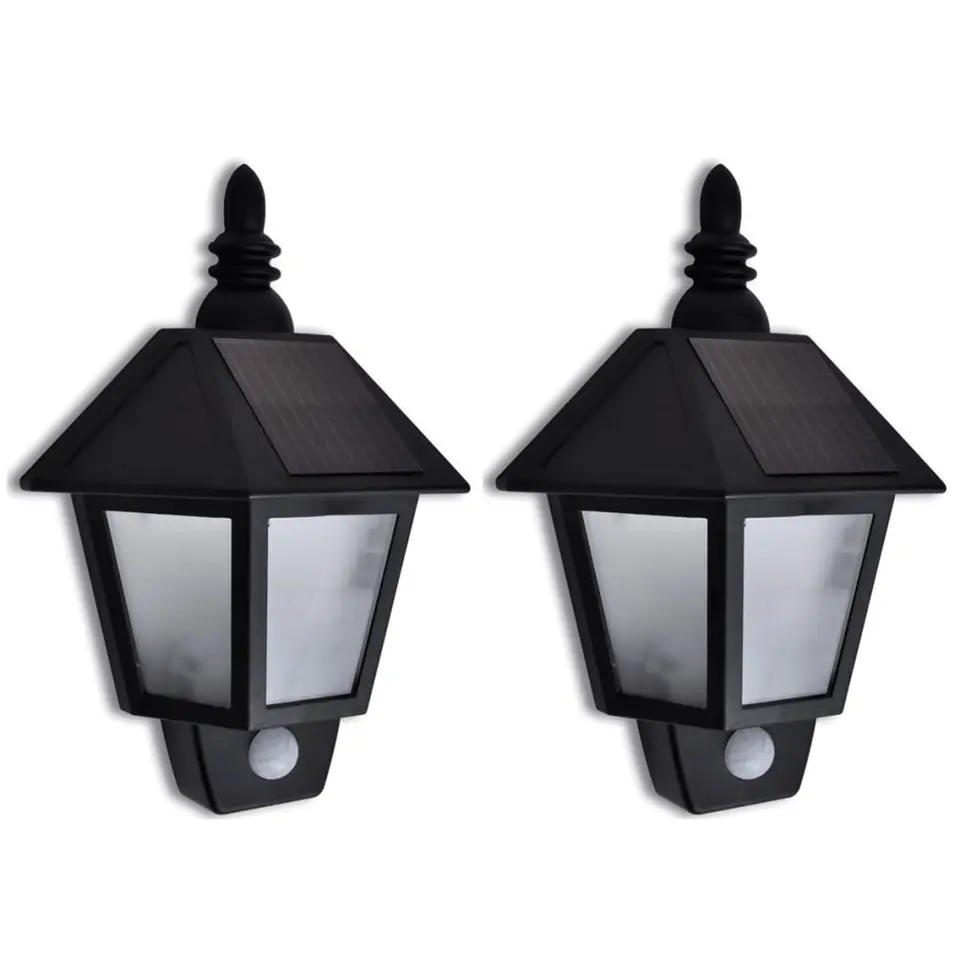 vidaXL - Buitenlamp - Zwart - Kunststof