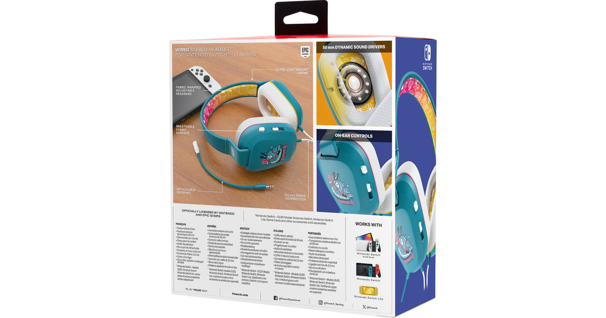 PowerASwitch Stereo Headset Llambro over-ear gaming headset  (Groen)