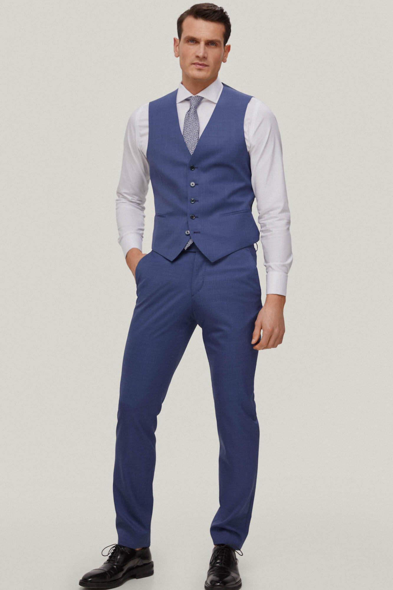 Calça Slim Azul - Azul