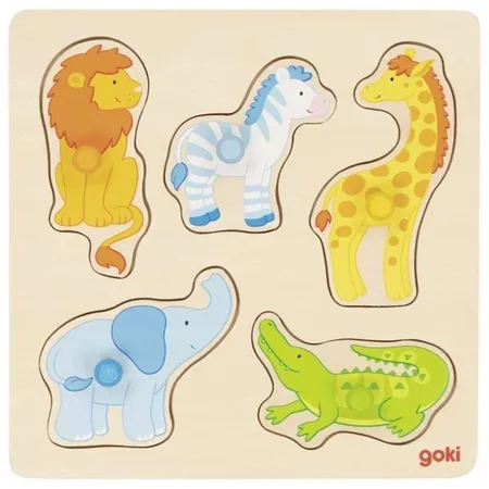 goki Steckpuzzle Auf Safari