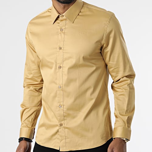Chemise Manches Longues PCH-901 Jaune Moutarde
