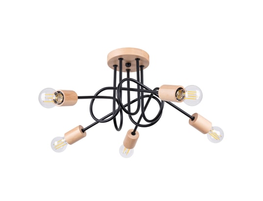 SOLLUX LIGHTING - Lustre ember 5 schwarz
