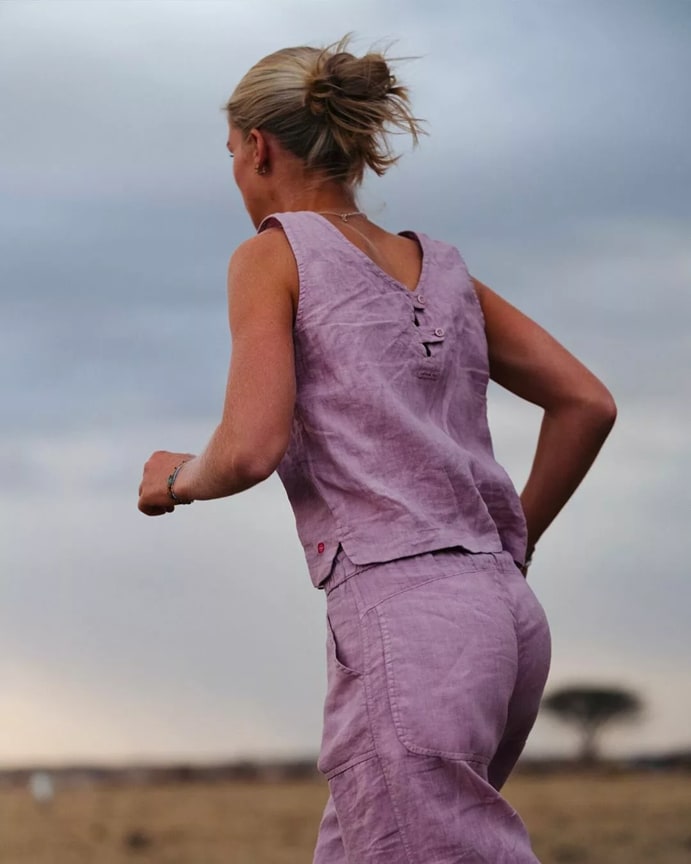 Amundsen Sports Safari Linen Top Womens<br>Lett og luftig lintopp!