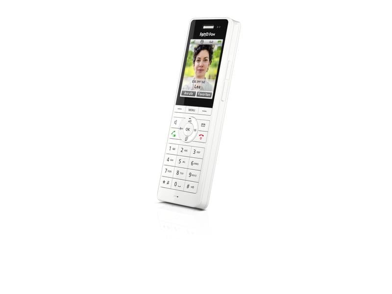 AVM Mobilteil FRITZ!Fon X6 Weiss Das Multitalent für Telefonie und Smart Home