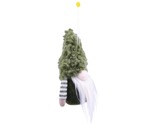 Decoratief figuur Santa Lafiora 8 x 5 x 17 cm groen